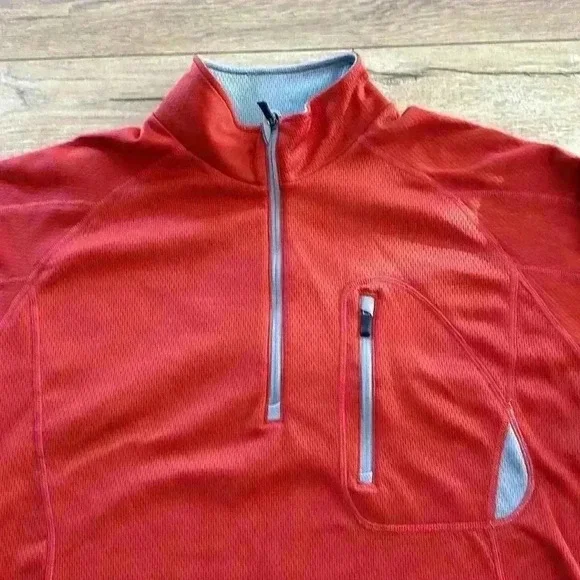 REI Men’s Quarter Zip Pullover Size L in Excellent Condition - Picture 2 of 7